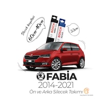 Skoda Fabia Ön ve Arka Silecek Takımı 2014-2021 Bosch Aerotwin
