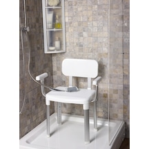 Primanova Capadocia Sırt ve Kol Destekli Banyo Taburesi Kv19 Beyaz