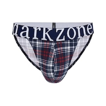 Darkzone Erkek Ekose Desenli Yanları Açık Geniş Lastikli Slip Külot Çok Renkli