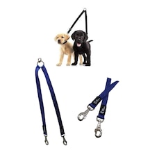 Duck Keten Çift Köpek Gezdirme Aparatı Mavi