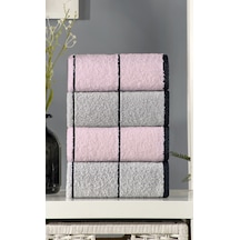 Pudra Valona Hand 50 X 85 Cm 4'lü El Ve Yüz Havlusu Gri - Pudra