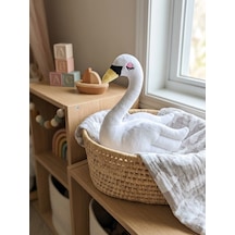 Peluş Kuğu 30 Cm Beyaz