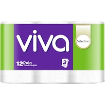 Viva Selection 3 Katlı Tuvalet Kağıdı 12'li 4 Adet