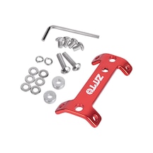 Kırmızı Alüminyum Alaşımlı Çift Başlı Bisiklet Şişe Kafesi Genişletici Dağ Bisikleti Su Şişesi Kafesi Montajı Kırmızı