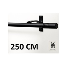 Siyah Alüminyum Tek Kanallı Rustik - Dekoratif Rustik Siyah250cm - 873508043 Siyah250cm