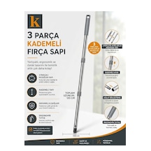 115 Cm Modüler Fırça Sapı 3 Parçalı Vidalı Uzayan Temizlik Fırçası Sapı