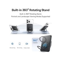 Magpro 3 Manyetik Standlı Cüzdan, Magsafe Wallet Siyah 50 x 22