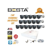 2 Mp Ahd 1080p Gece Görüşlü 16 Kameralı Güvenlik Sistemi