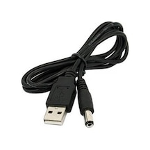 Usb To Dc 5.5 2.1mm Kalın Power Güç Çevirici Adaptör Kablosu