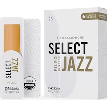 D'addario Orsf10asx2s Organic Select Jazz Filed Alto Saksafon Kamışı No: 2 Soft Profesyonel/caz - 10'lu Paket Kimyasalsız Organik Tarım Sertifikalı, Parlak Ve Net Ton