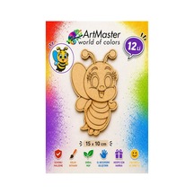 Ahşap Boyama Arı 12 Adet 10x15cm Boyama Böcek Figürleri Etkinlik Çoçuk Gelişim Motor Beceri Kreş Anasınıfı