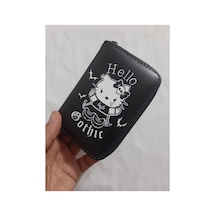 Owlbag Company Owl Bag Hello Kity Gothic Desenli Tasarım Suni Deri Cüzdan Çok Renkli