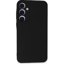 Samsung Galaxy Uyumlu - A55 5g Kılıf Nano İçi Kadife Silikon - Siyah