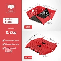 Ranyeek Plastik Yüksek Tabanlı Filtre Sepeti - Meyve Sebze Yıkama, Kurutma Ve Depolama İçin Çok Amaçlı Mutfak Sepeti Siyah-kırmızı Diğer Ranyeek Plastik Yüksek Tabanlı Filtre Sepeti - Meyve Sebze Yıkama, Kurutma Ve Depolama İçin Çok Amaçlı Mutfak Sepeti Siyah-kırmızı Diğer