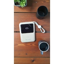 Lexroo H21 Mini Boy 10000 Mah Power Bank Pd 20w Ve Usb 22.5w Fast Hızlı Şarj Dahili Type C Ve Çok Renkli