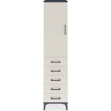 Hyperion Dolap 3 Raflı 5 Çekmeceli Tek Kapaklı 44x44x195 Antrasit-aytaşı Antrasit Hyperion Dolap 3 Raflı 5 Çekmeceli Tek Kapaklı 44x44x195 Antrasit-aytaşı Antrasit