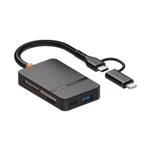 Ads-315 5-gbps Usb-c + Usb 8in1 Port Ms Cf Tf/sd Dhc Sdxc Kamera Kart Okuyucu