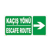 Kaçış Yönü Sağ 10x30 Cm Galvaniz