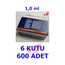 1.0 ML Bd Micro-Fine Plus İnsülin Enjektörü 100'Lu 6 Kutu