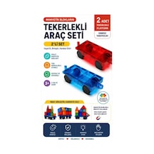 2 Adet Araba Eklentisi Manyetik Oyuncak - Mıknatıslı Manyetik Bloklar