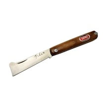 As 20 Kahverengi Bahçe Aşı Çakısı 18,5cm - Manuel, Ahşap Sap
