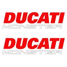 Ducati Monster 2 Adet Sticker Seti Kırmızı