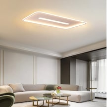 Eskitme Gold 60x40 cm Dikdörtgen 3000K Sarı Işık Led Tavan Lambası