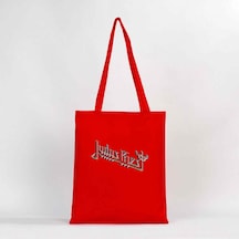 Judas Priest Logo 2 Kırmızı Gabardin Bez Çanta