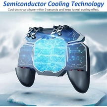 Mobil Oyun Kolu Yarı İletken Soğutma Fanlı L2r2 Tetik Düğmeli, 6 Parmak Destekli Gamepad, Ergonomik Tutma, Ses