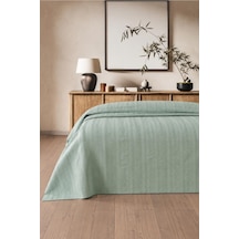 Royam Mevsim Home %100 Pamuk Tek Kişilik Waffle Desenli Yatak Örtüsü Pike 160 X 240 Mint