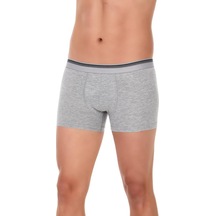 6 Adet Yıldız Erkek Likralı Formen Boxer Short Gri 367 001
