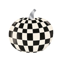Meri Meri - Mod Pattern Pumpkin Plates - Modern Balkabağı Tabaklar 8'li