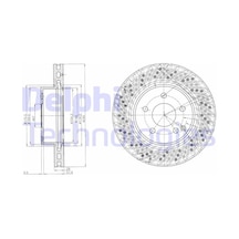 Delphı Fren Dıskı On Mercedes Amg W204 S204 C204 Delphı Bg4142c A2044213612
