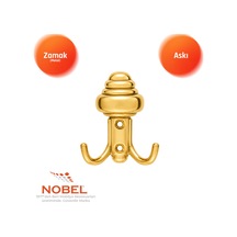 Sarikli Askı, Metal Vestiyer Askısı, 27 Gr, Dolap Ve Duvar Askılığı, Altin Vidalı Altın