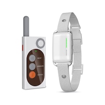 Uu0305 Köpek Havlama Tasması Şarj Edilebilir Elektrikli Eğitim Beyaz