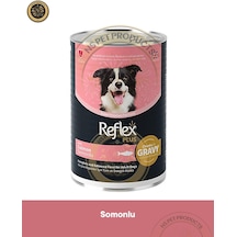Reflex Plus Sos İçinde Et Parçacıklı Somonlu Yetişkin Köpek Maması 400gr