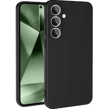 Samsung Galaxy Uyumlu - S24 Fe Kılıf Nano İçi Kadife Silikon - Siyah