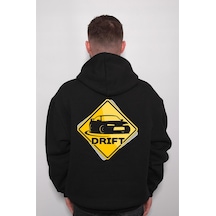 Drift Roll Adrenalin Arka Itiş Sweatshirt Unisex Kapüşonlu Hoodie 001