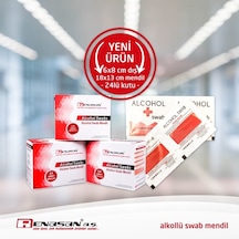 Alkollü Dezenfektan Swab Mendil 22 Kutu 24'Lü 18X13Cm