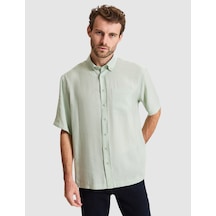 Pierre Cardin Erkek Su Yeşili Gömlek Kısa Kollu 50320898-vr048 Yeşil