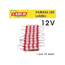 Ahmet Otomotiv Parmak Lamba Seti 3 Ledli Soft Kırmızı Renk 12v
