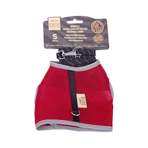 Cattie Havalı Dokuma Kedi Göğüs & Gezdirme Takımı Kırmızı Small 1x20-30 Cm