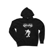 Ghostemane Classic Siyah Fermuarlı Kapşonlu Sweatshirt Siyah