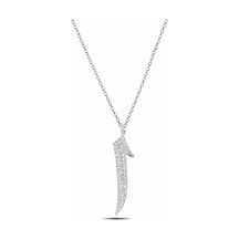 Çekirdekjewelry 925 Ayar Gümüş Elif Harf Kolye Zirkon Taşlı Şık Minimal Kadın Kolye Gri