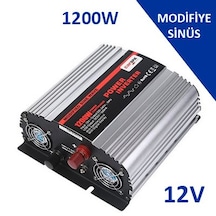1200  Watt W 12 V Modifiye Sinus Invertör Inverter Çevirici
