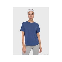LC Waikiki Alıta Cıty Farkıyla Koor Sport Lacivert Penye Düz Oversize Kadın Spor Tişört Lacivert - 924155074 Lacivert