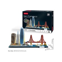 3d Puzzle San Francisco 3d Puzzle 90 Parça Led işıklı