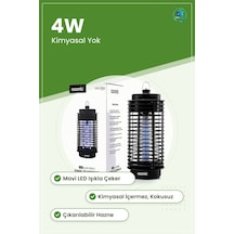 Taşınabilir Led Sinek Öldürücü 4w Siyah Haşere İlacı Elektrikli B