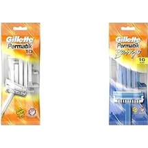 Permatik Kullan At Tıraş Bıçağı 10 Adet Ve Permatik Banyo Kullan At Erkek Tıraş Bıçağı 10 Adet