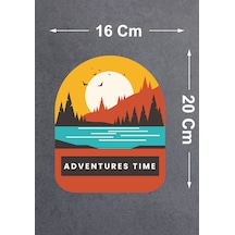 Kamp Ve Macera Sticker - 4x4 Off Road Adventure Sticker - Araba Oto Motosiklet Karavan Camsticker - 00115 20x16 Cm